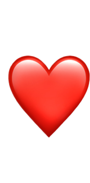 Смайлик сердечко на прозрачном фоне