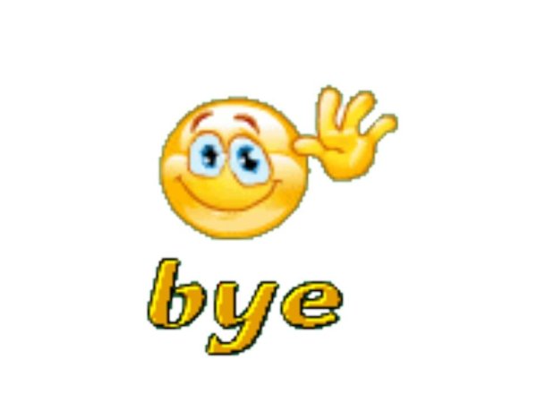 Смайлик Bye