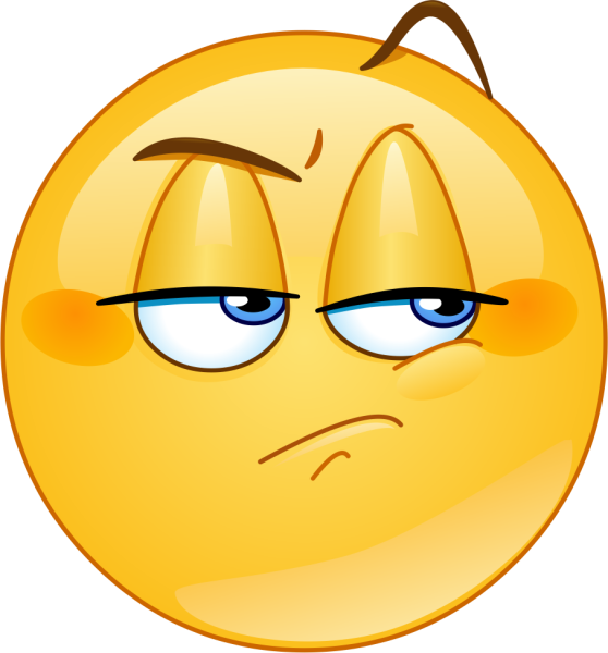 Недовольный смайлик