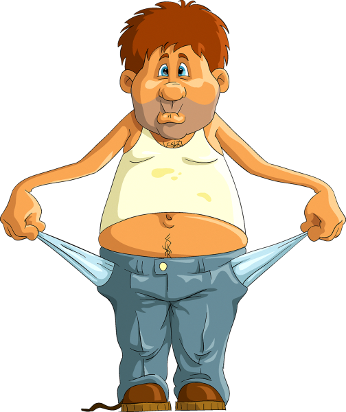 Пустые карманы карикатура