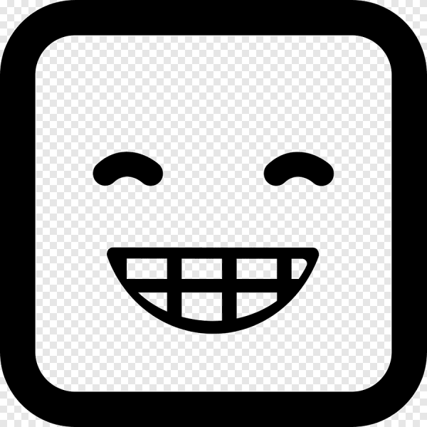 Смайлик улыбка квадратный