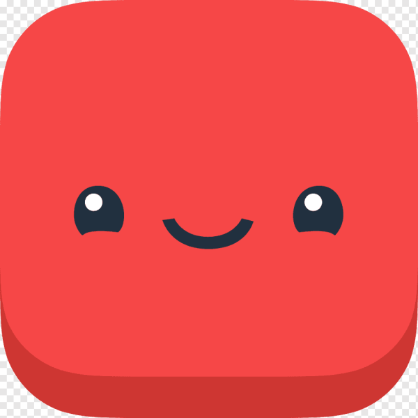 Смайлик улыбка квадратный