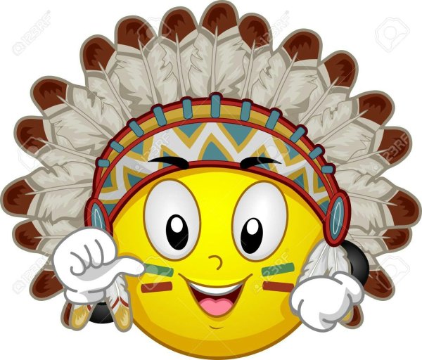 Смайлик вождь индейцев