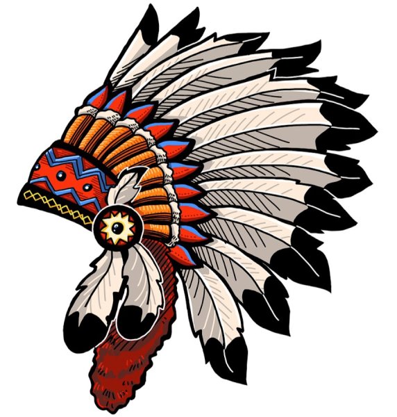 Перо индейца вектор
