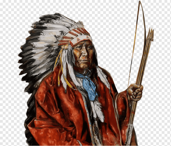 Вождь на белом фоне