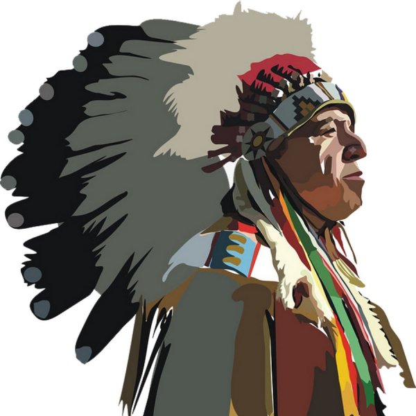 Вождь индейцев вектор