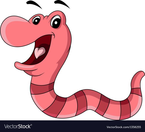 Червячок мультяшный
