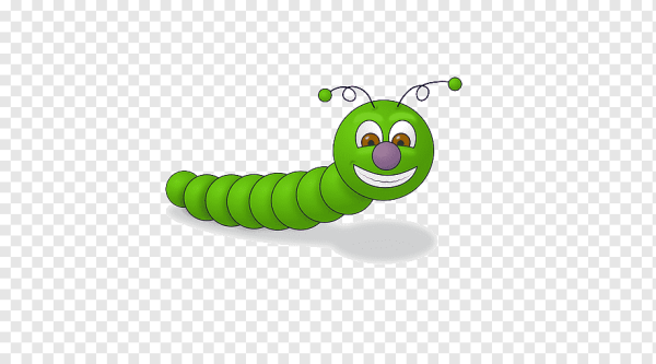 Гусеница картинка для детей на белом фоне