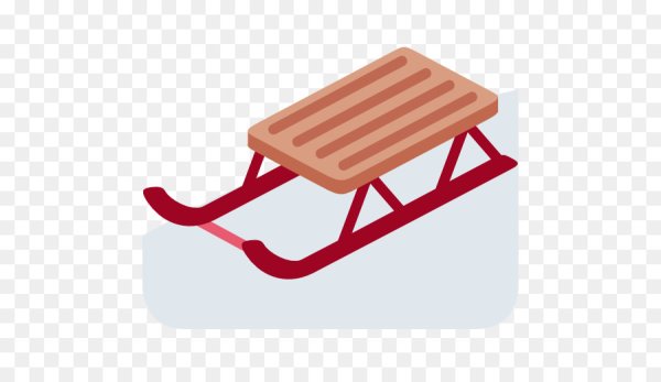 Санки на прозрачном фоне