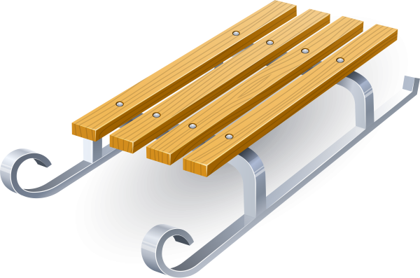 Санки без фона