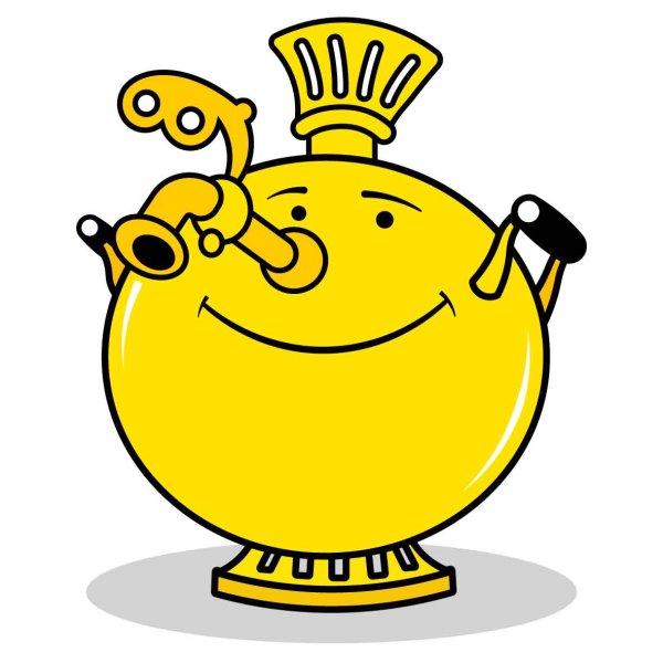 Самовар с глазками