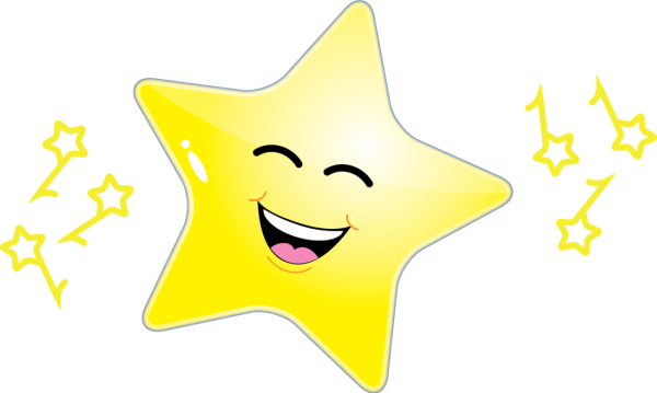 Смайлик звезда мерцание