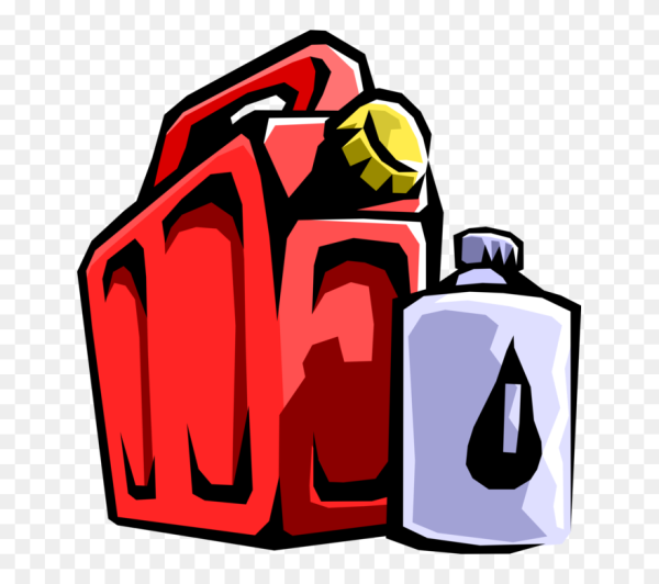 Канистра с бензином мультяшная