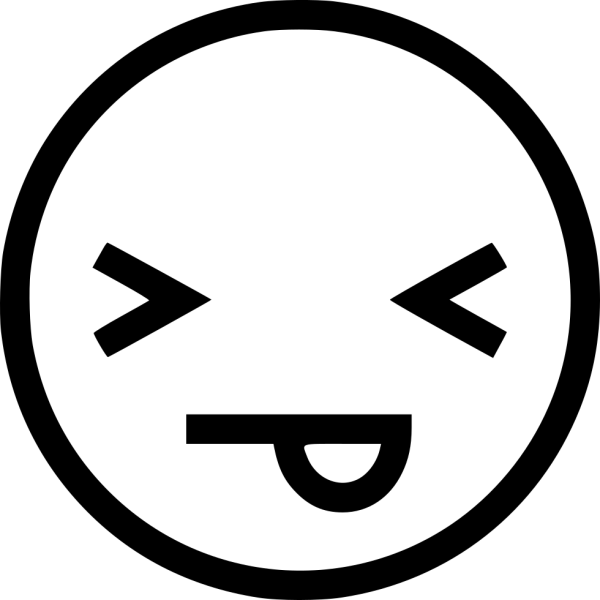 Смайлик игривый иконка