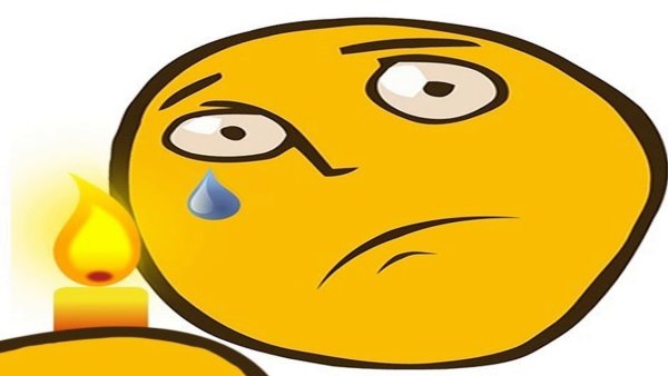 Грустный смайлик