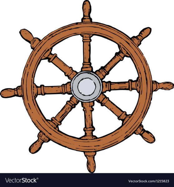 Штурвал детский вектор