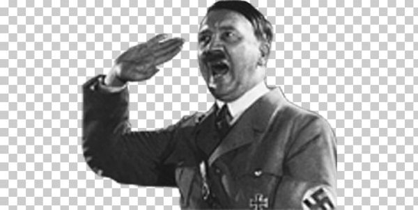 Гитлер зигует