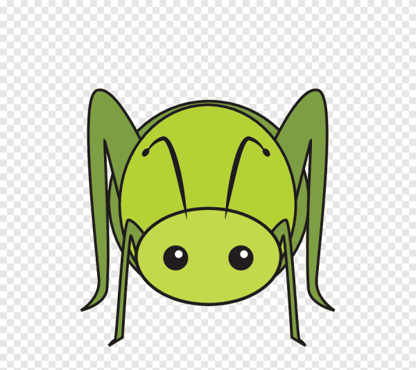 Кузнечики мультяшные