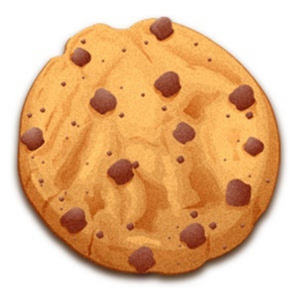 Печенька на белом фоне