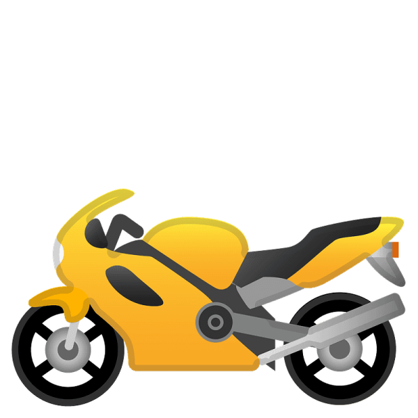 Смайлик на мотоцикле