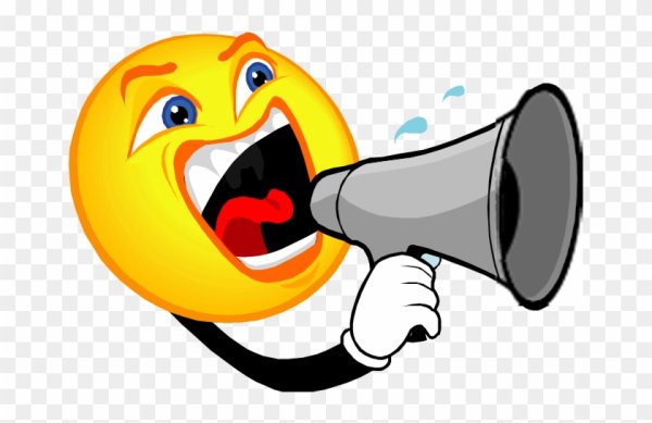 Смайлик с рупором