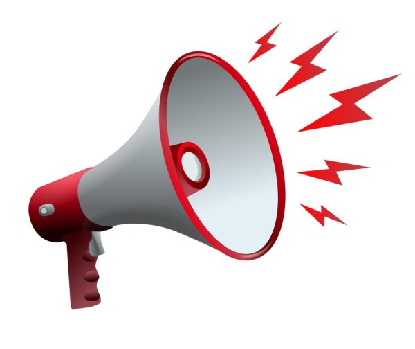 Громкоговоритель на прозрачном фоне