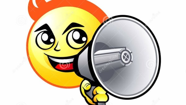 Смайлик с рупором