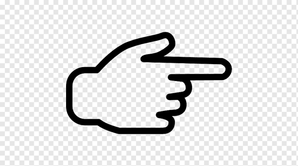 Символ палец вправо