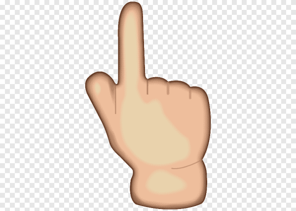 Смайлик с пальцем