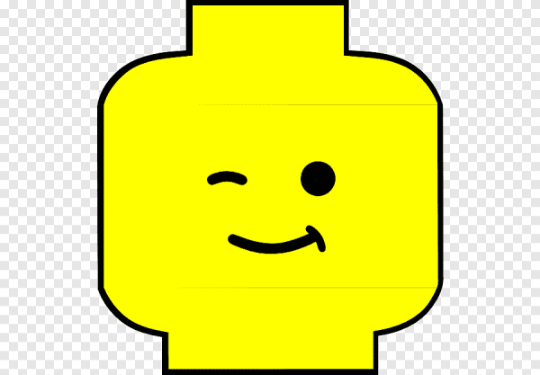 Улыбающаяся голова лего