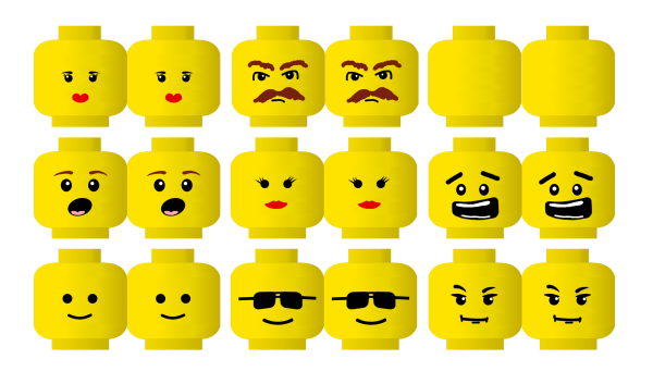 Голова лего человечка