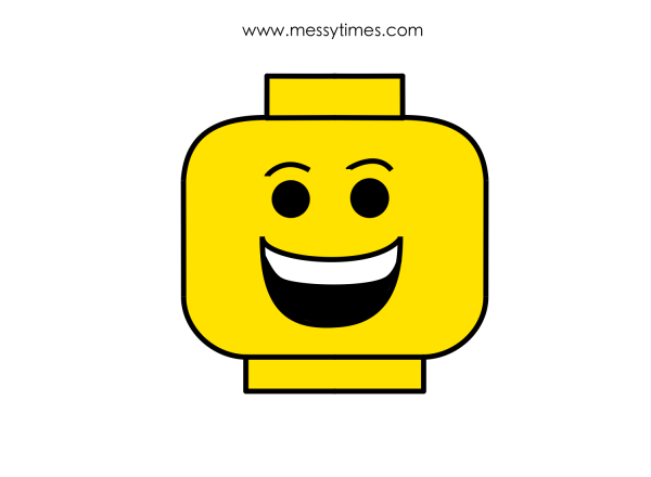 Лего голова раскраска