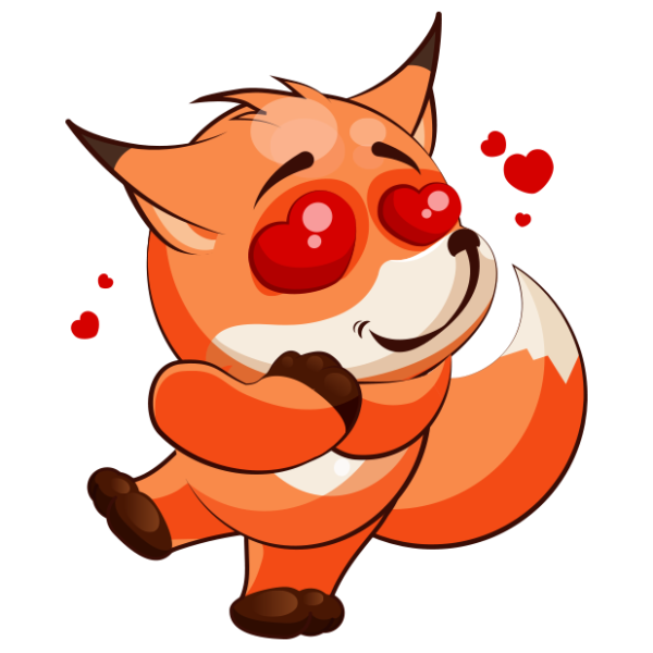 Набор стикеров Лис