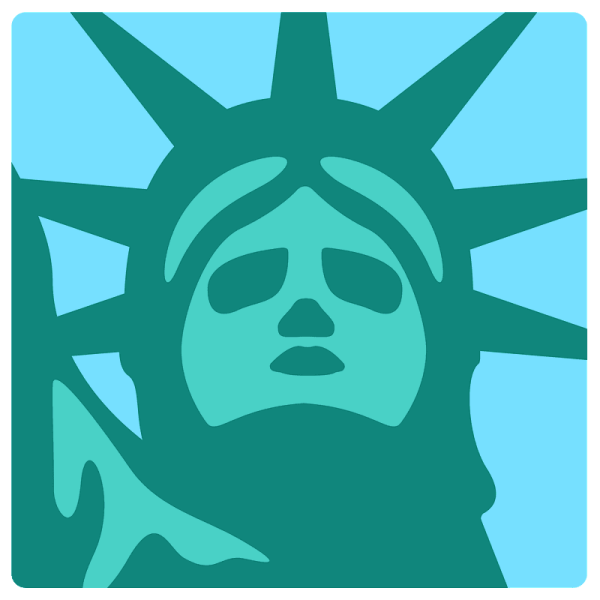 ЭМОДЖИ статуя свободы