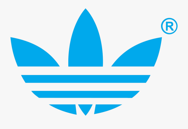 Векторное изображение adidas белое на черном
