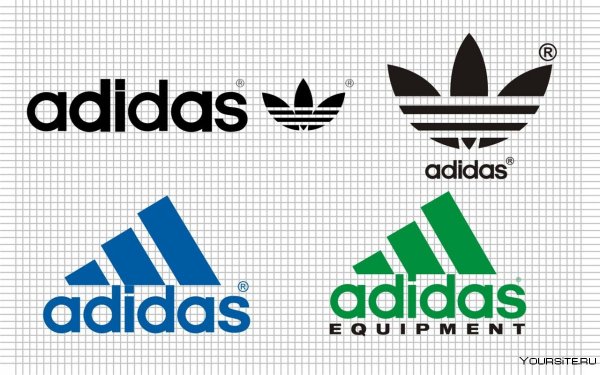 Адидас логотип цветной