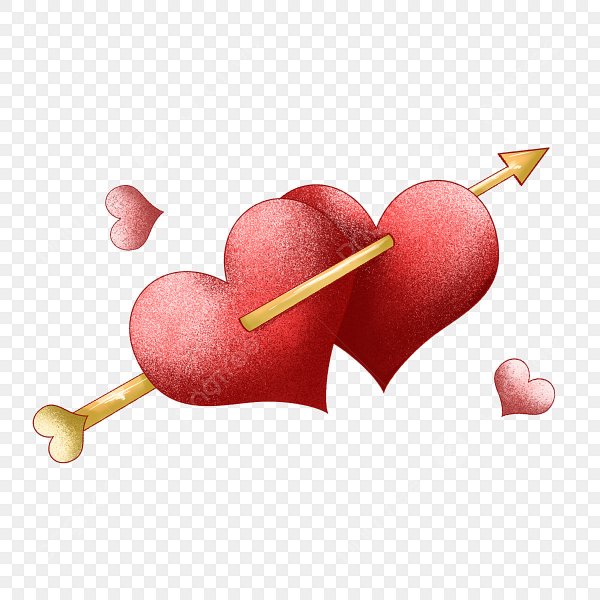 Сердце со стрелой Амура