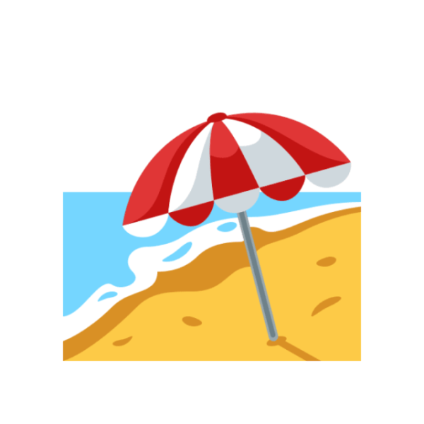 Эмодзи пляж
