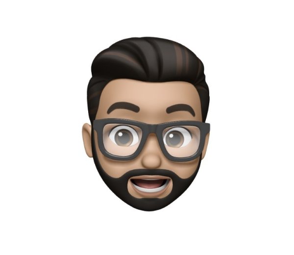 Смайлик с бородой и в очках