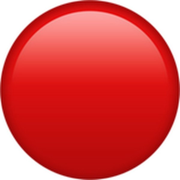 Стикер красный круг