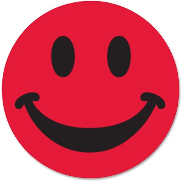 Красный смайлик