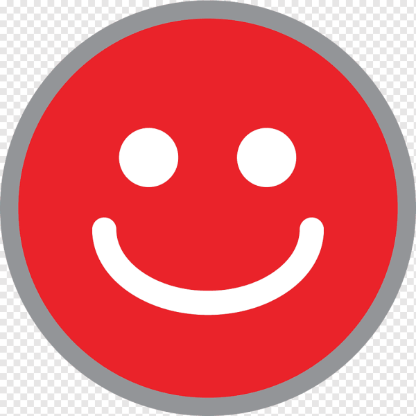 Красный смайлик