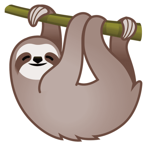 Ленивец эмодзи айфон