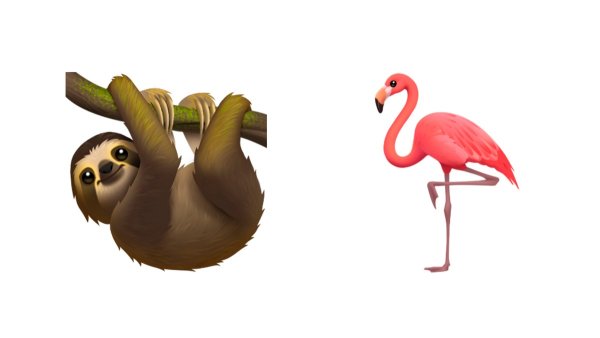 Ленивец эмодзи айфон