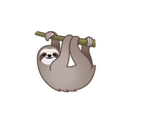 Ленивец эмодзи айфон