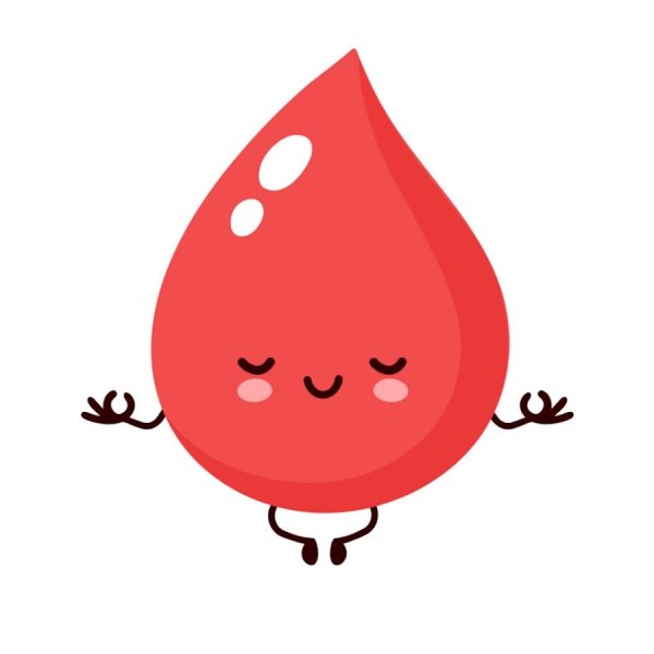 Капля крови мультяшная