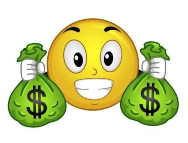 Смайлики с деньгами картинки