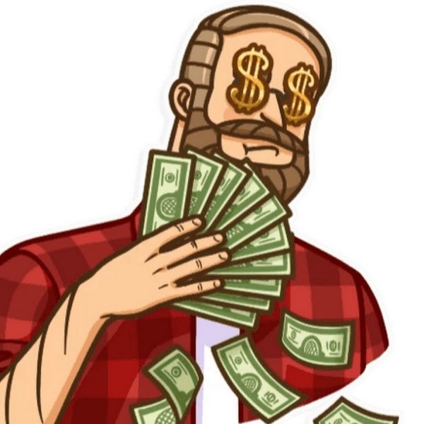 Человек с деньгами арт