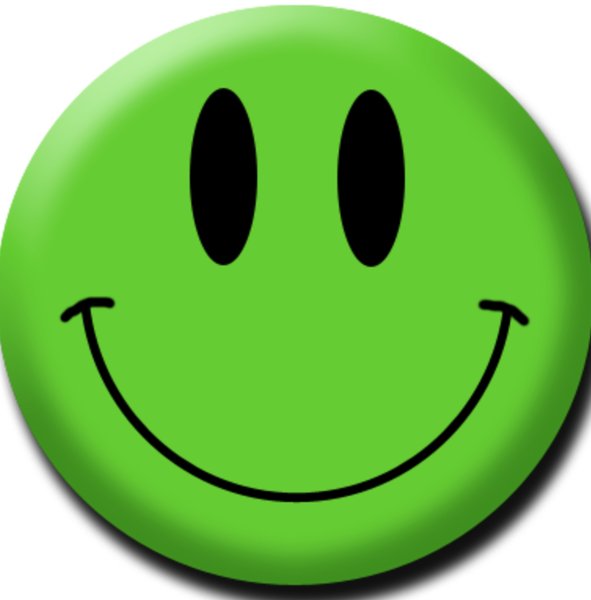 Смайл задумчивый зеленый