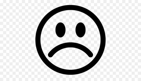 Значок грустный смайлик